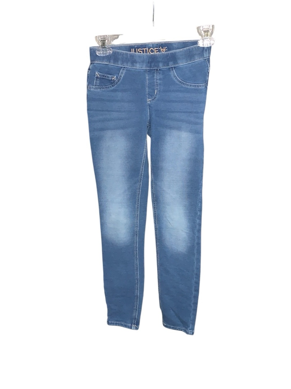Justice Blue Girls 12 Skinny Jeans Stretchy Pull On